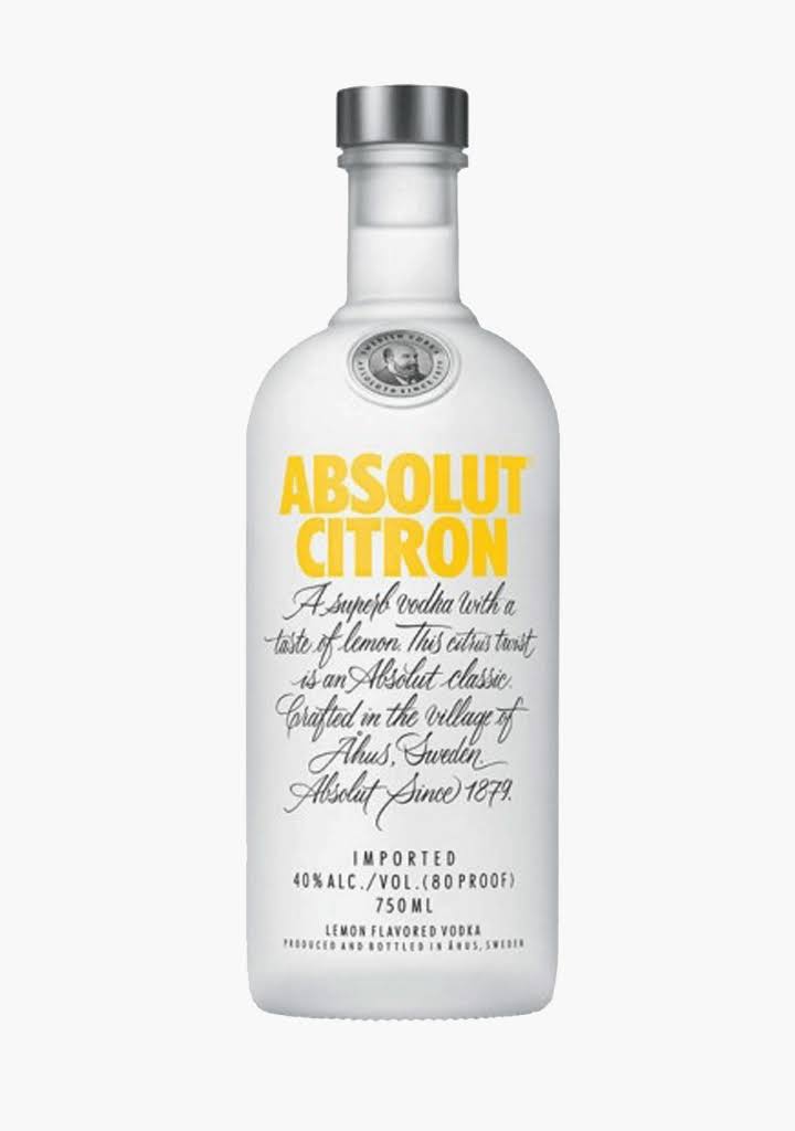 Absolut Citron Vodka - 750ml