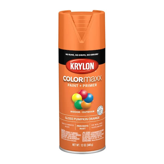 Gloss Paint & Primer By Krylon Colormaxx | Gloss Pumpkin Orange | Michaels