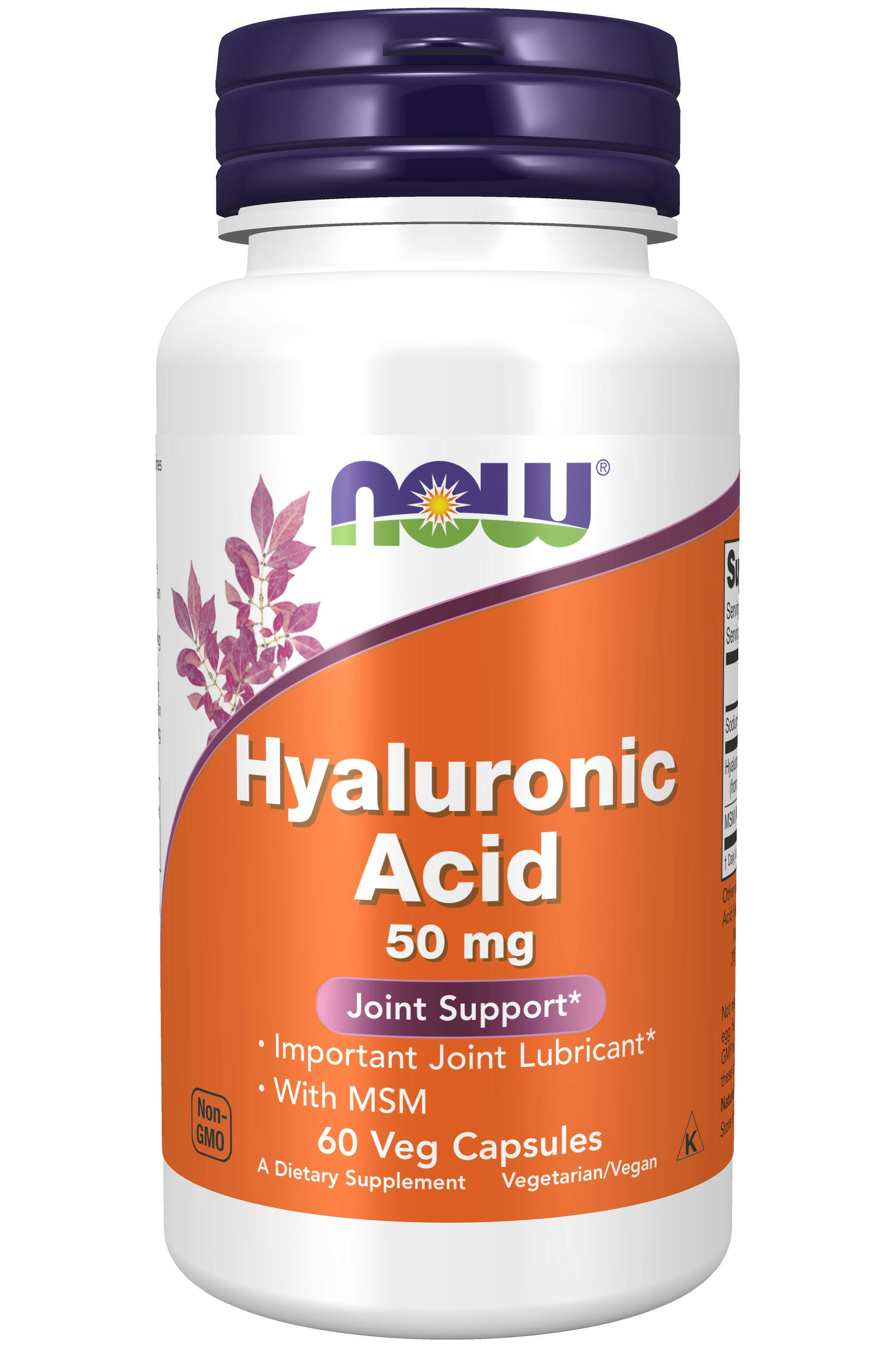 Now Foods Hyaluronic Acid with MSM - 60 Veg Capsules