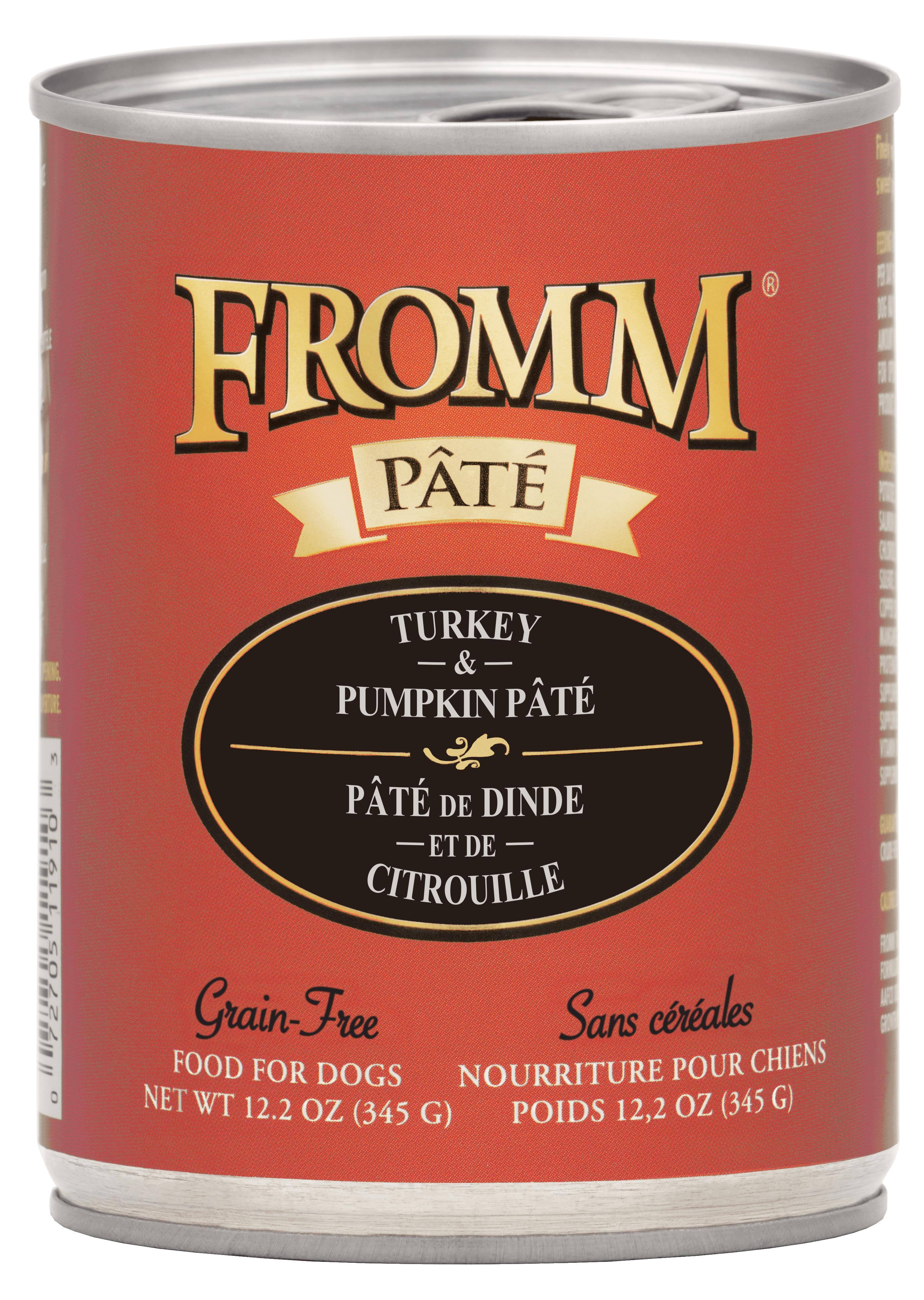 Fromm Dog Food Grain Free Turkey & Pumpkin Pate Canned - 12.2 oz.