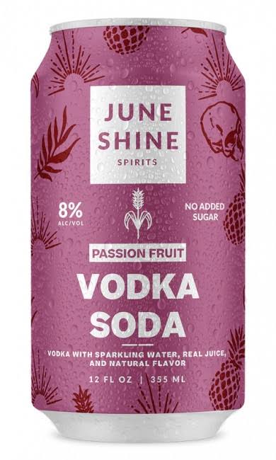JuneShine Passion Fruit Vodka Soda