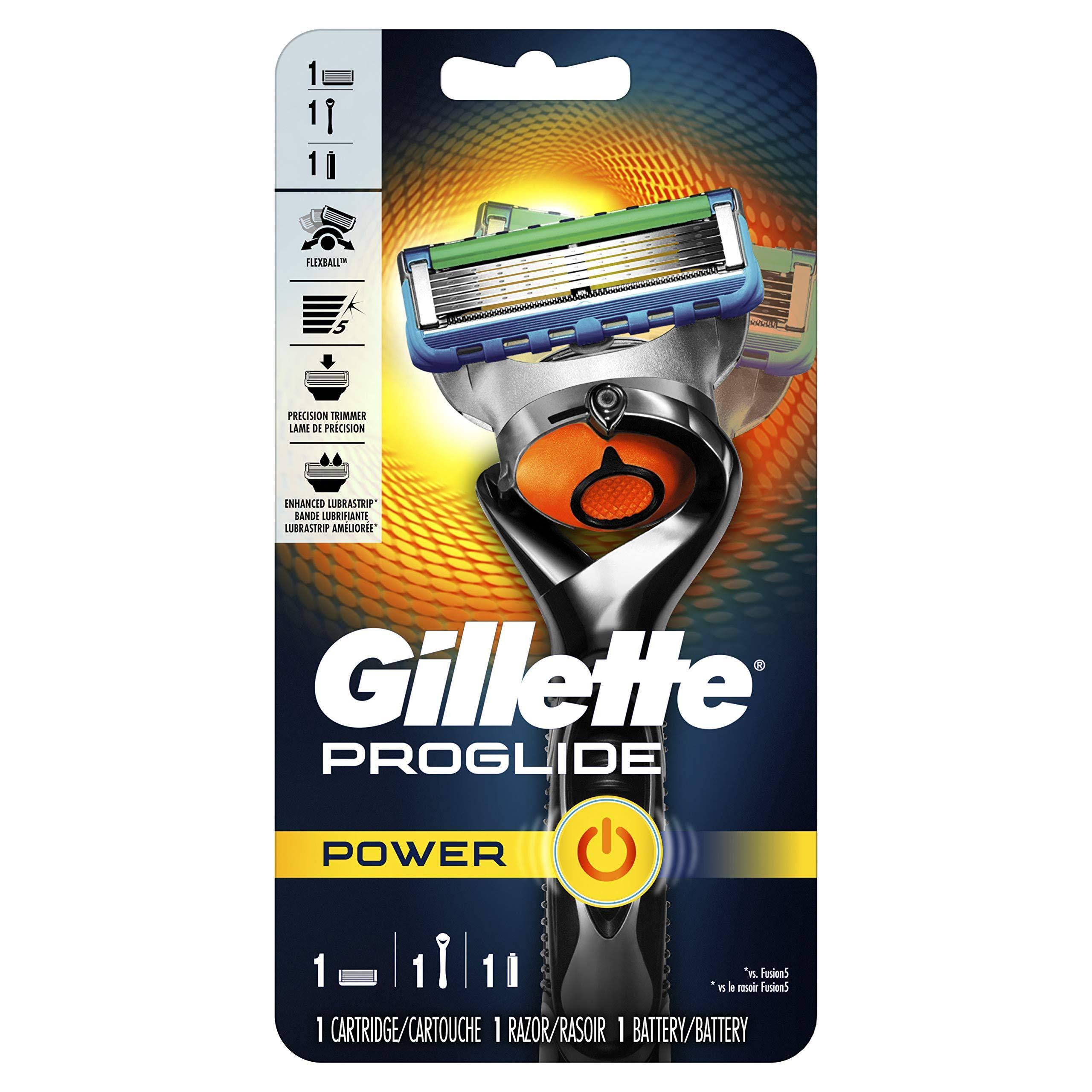 Gillette Fusion5 ProGlide Power Razor - with 1 Cartridge and 1 Battery