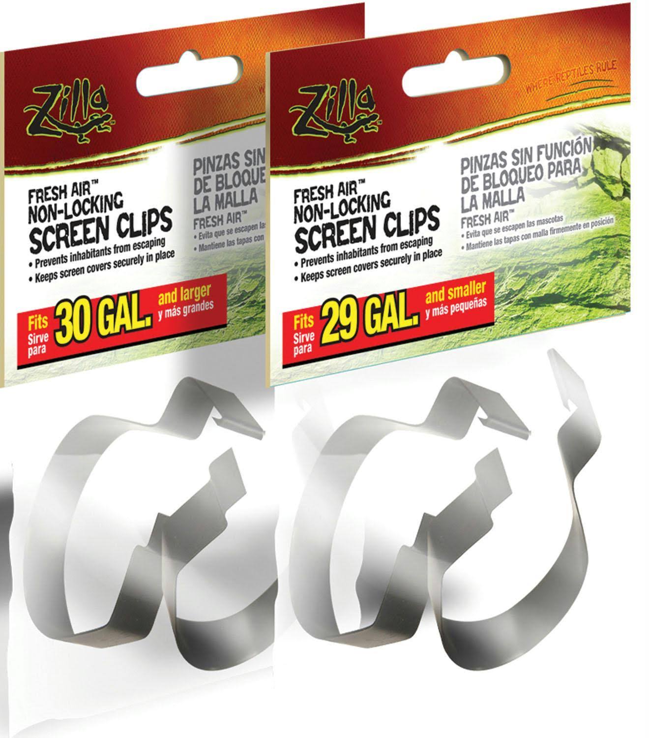 Zilla Fresh Air Non-Locking Screen Clips - Large, 2 Pack