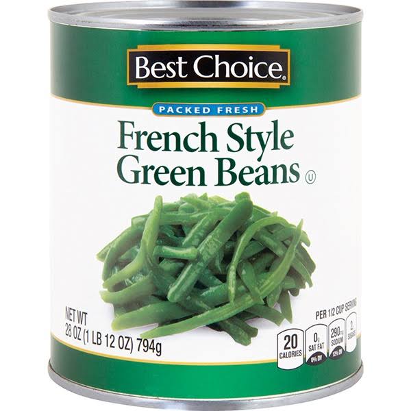 Best Choice Packed Fresh French Style Green Beans - 28 oz