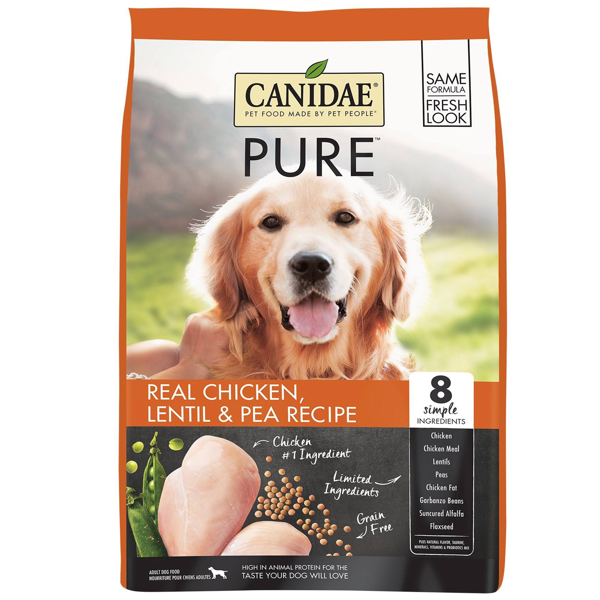 Canidae Grain Free Pure Chicken Lentil Pea Dry Dog Food, 24 lb