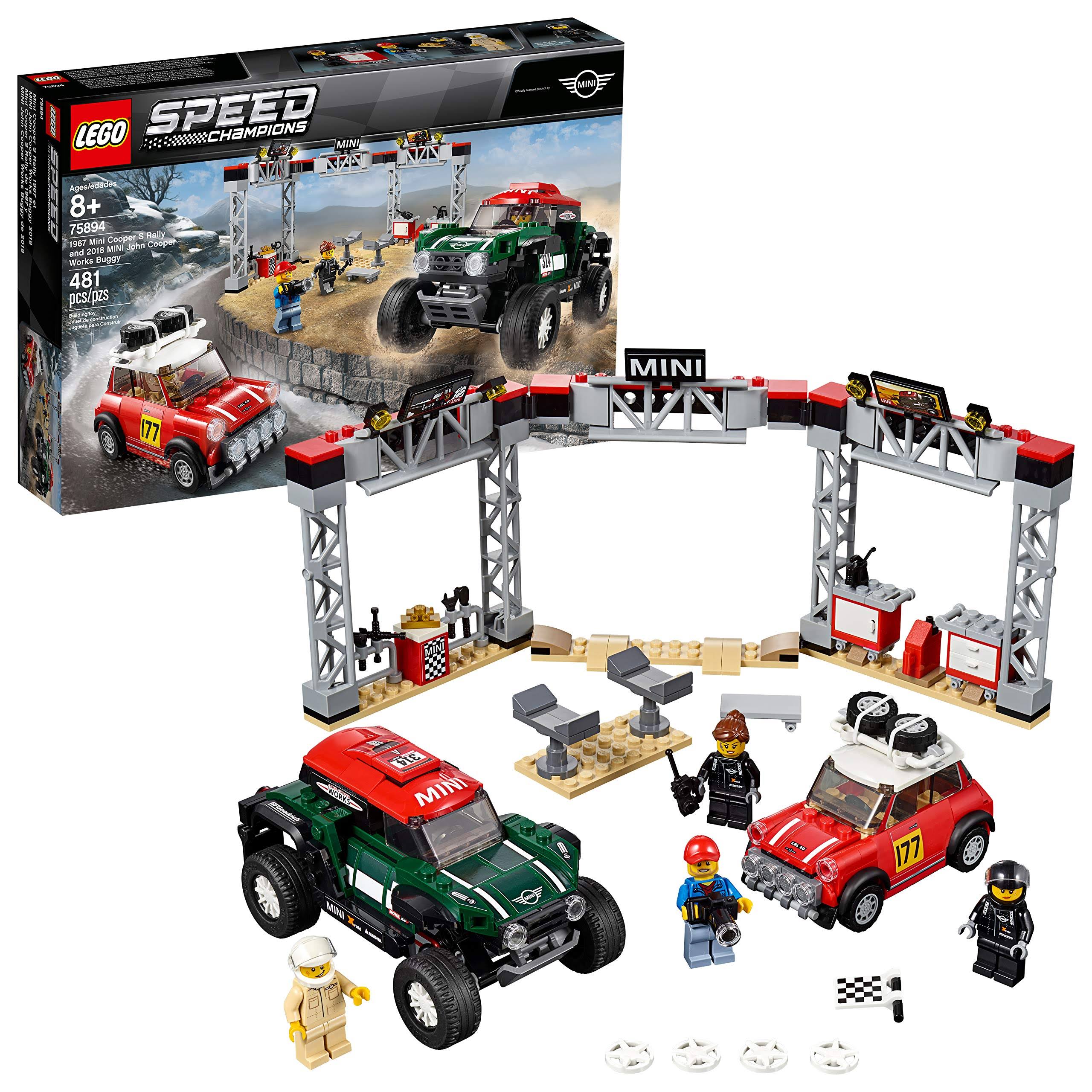 Lego 75894 Speed Champions 1967 Mini Cooper S Rally and 2018 Mini John Cooper Works Buggy