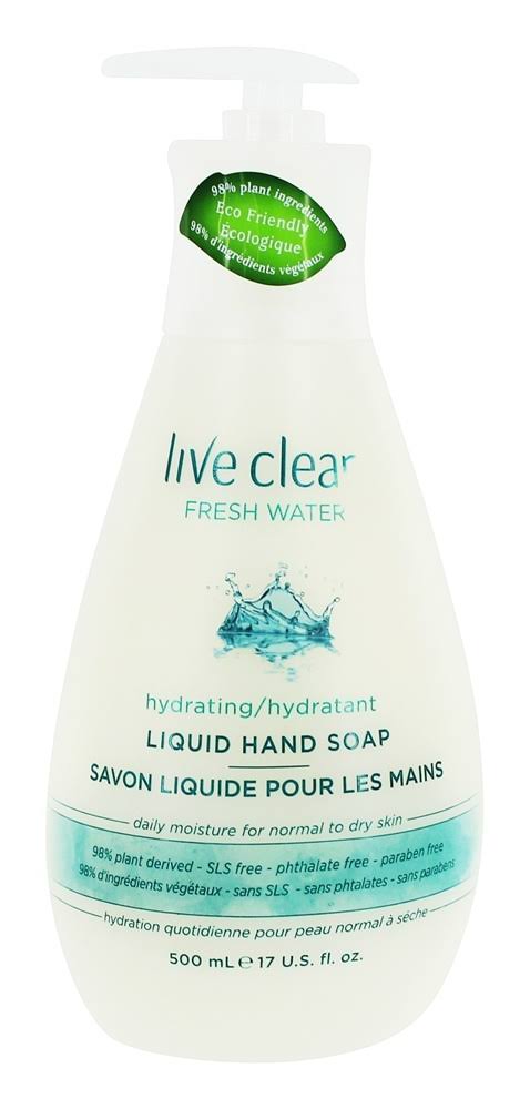 Live Clean Fresh Water Hydrating Liquid Hand Soap - 500ml