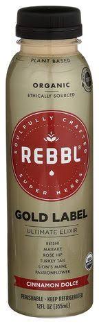 REBBL Organic Elixir Gold Label, Cinnamon Dolce - 12 Fluid Ounces - Deep Roots Market - Delivered by Mercato