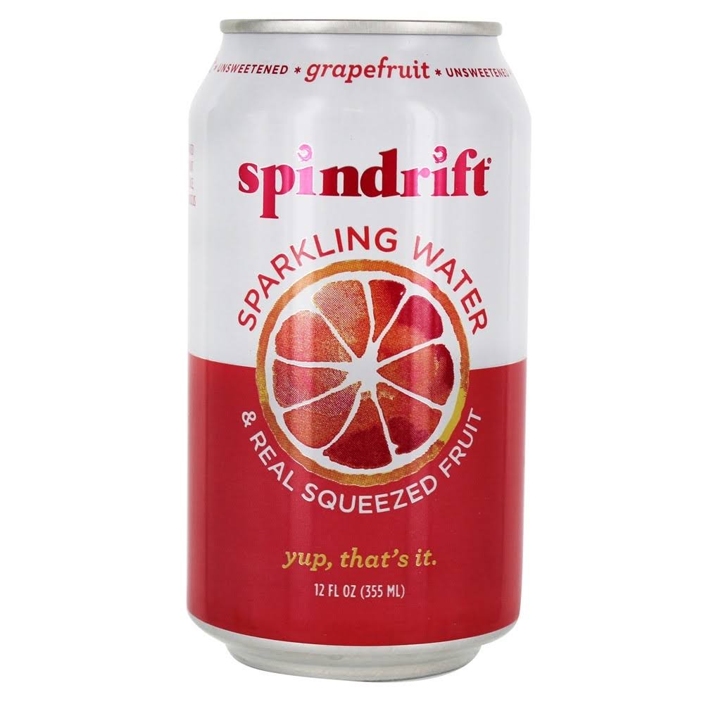 Spindrift Sparkling Water, Grapefruit - 12 fl oz can