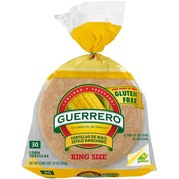 Guerrero Yellow Corn King Size Tortillas - 35oz