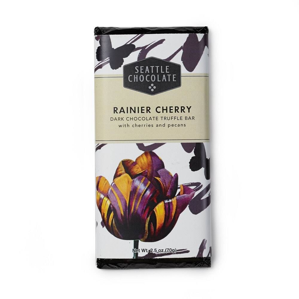 Seattle Chocolates, Rainier Cherry Dark Chocolate Truffle - 2.5 oz bar