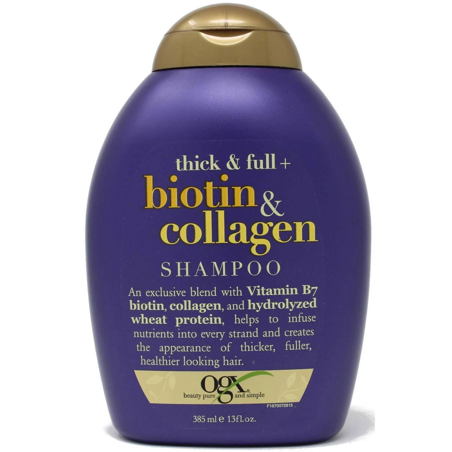 OGX Shampoo - Thick and Full, Biotin and Collagen, 13oz