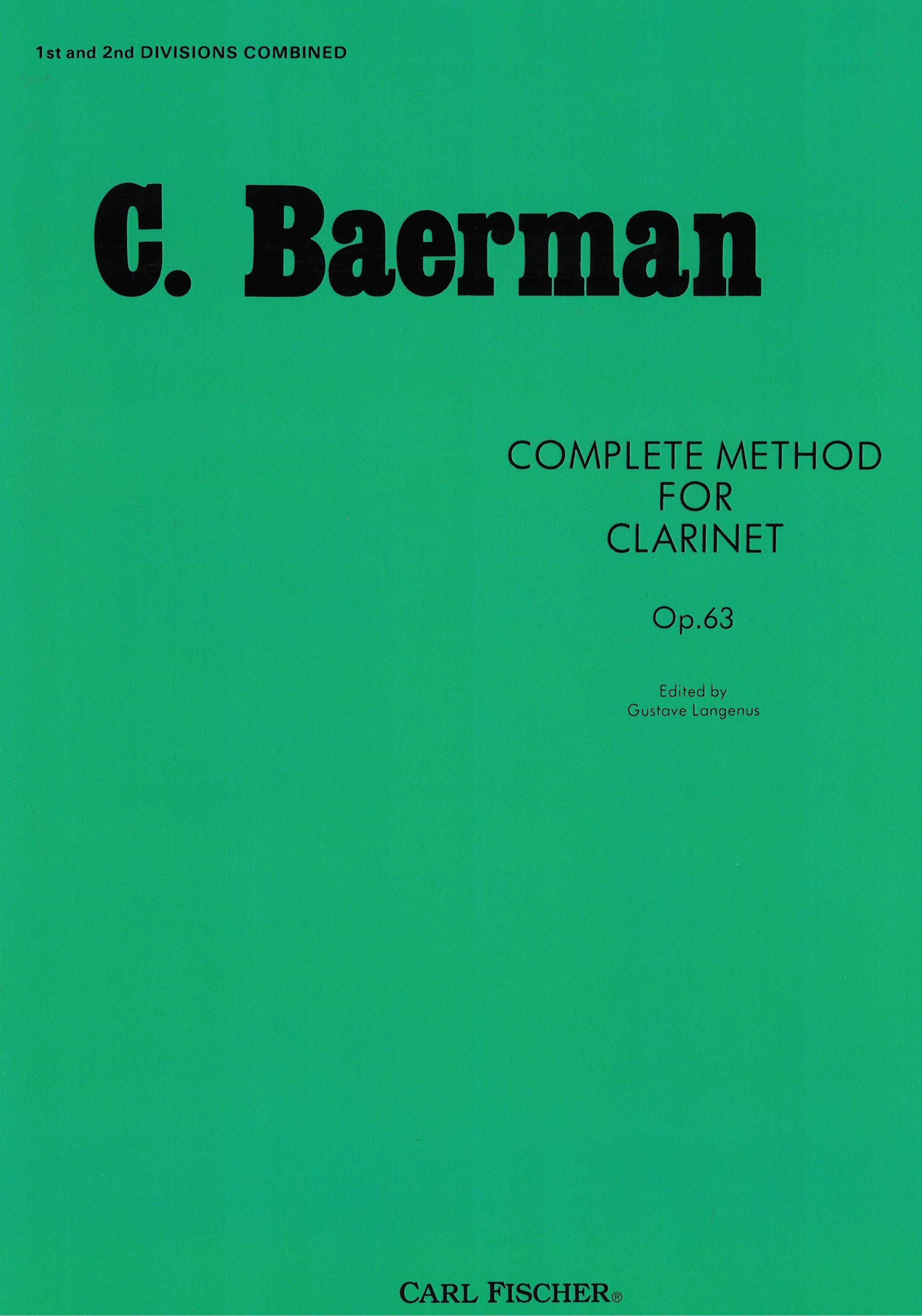 Complete Method: For Clarinet Op. 63 - Carl Fischer Music