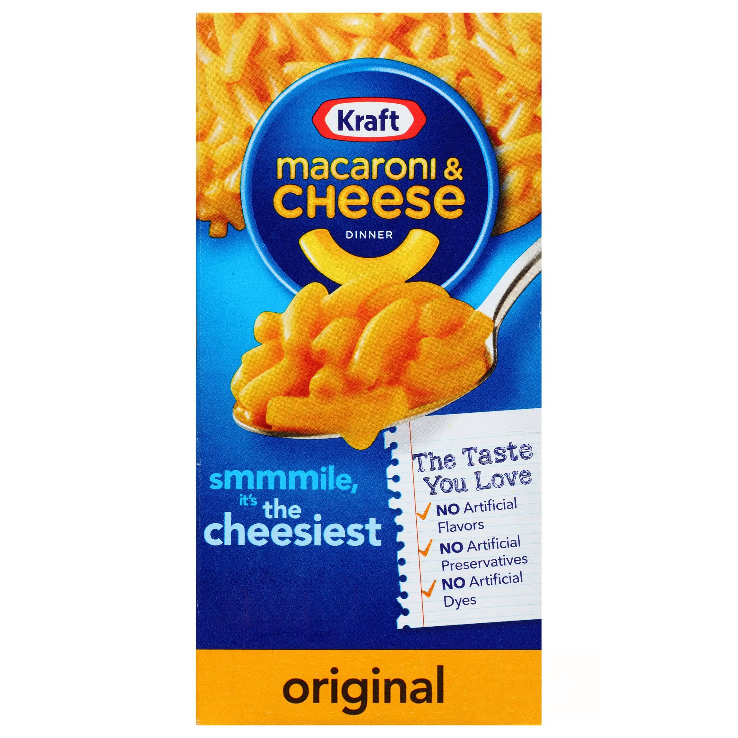 Kraft Macaroni and Cheese Dinner - Original Flavour, 206g