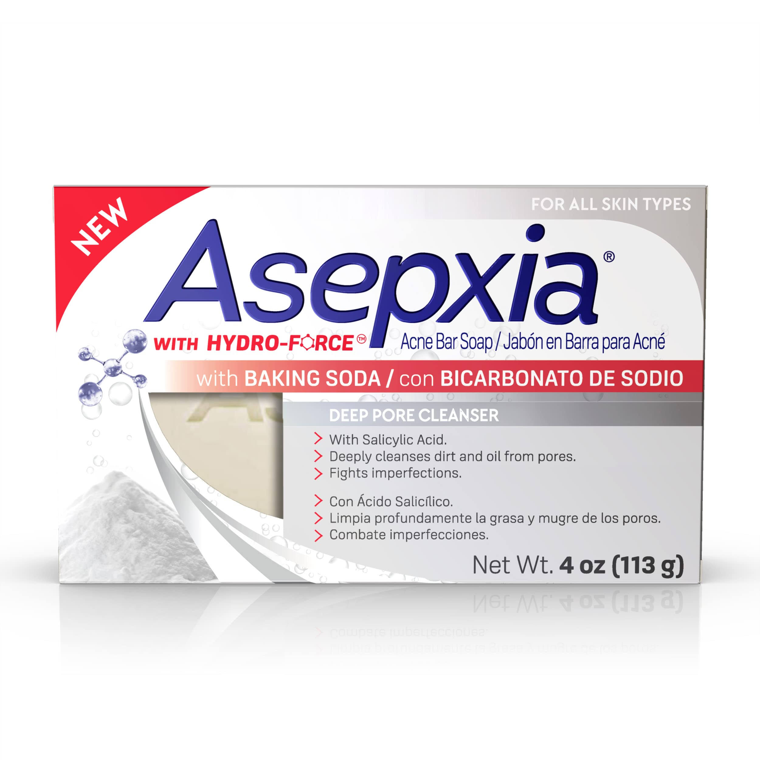 Asepxia Acne Bar Soap, with Hydro-Force - 4 oz
