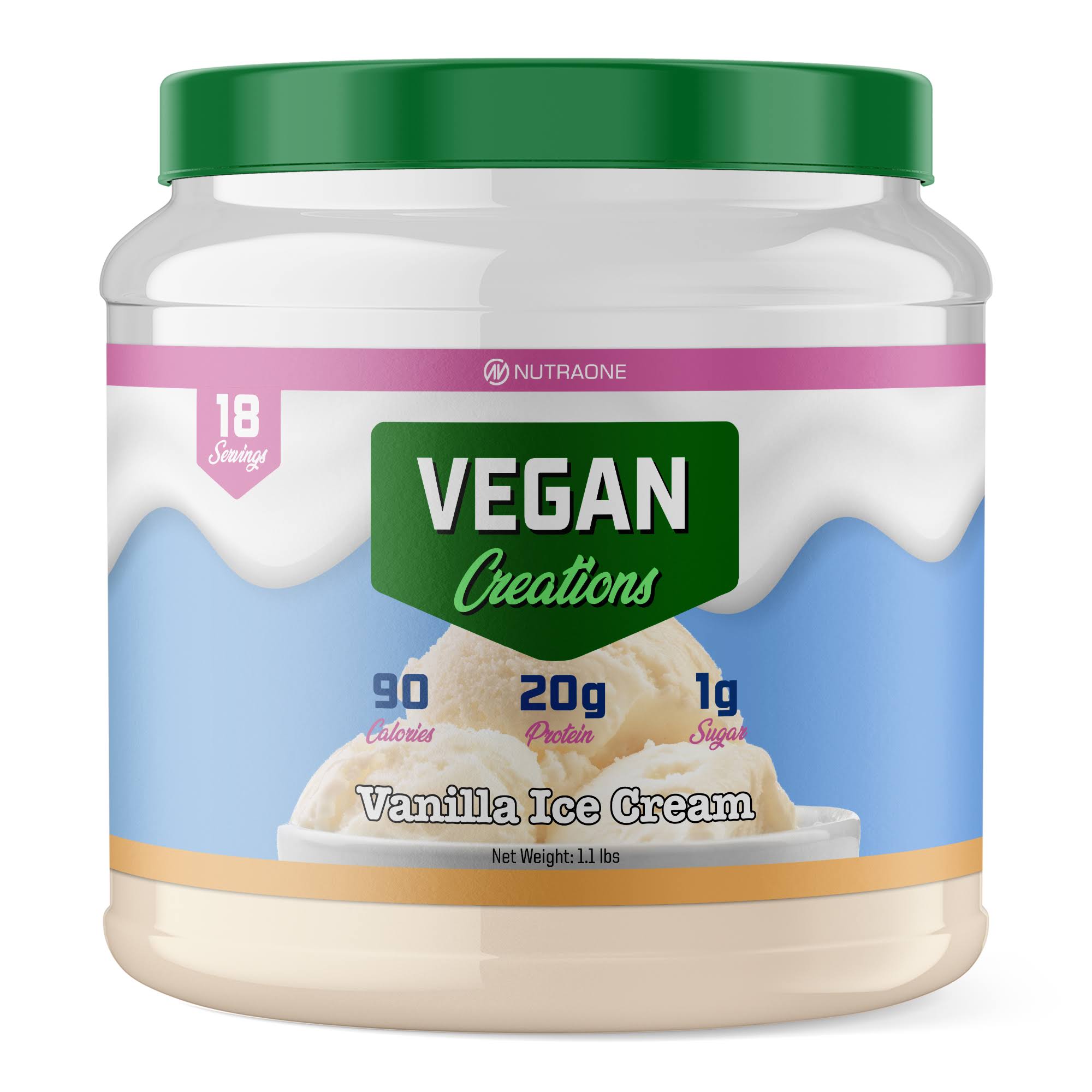 NutraOne Vegan Creations - Vanilla Ice Cream