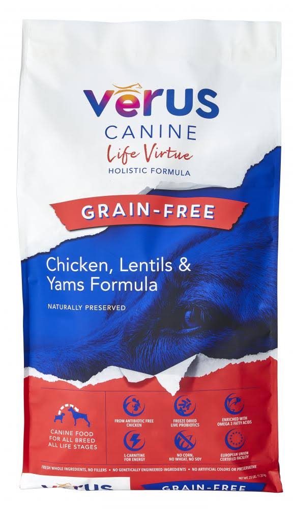 Verus Dog Grain Free Dry Food Life Virtue Chicken 25lb