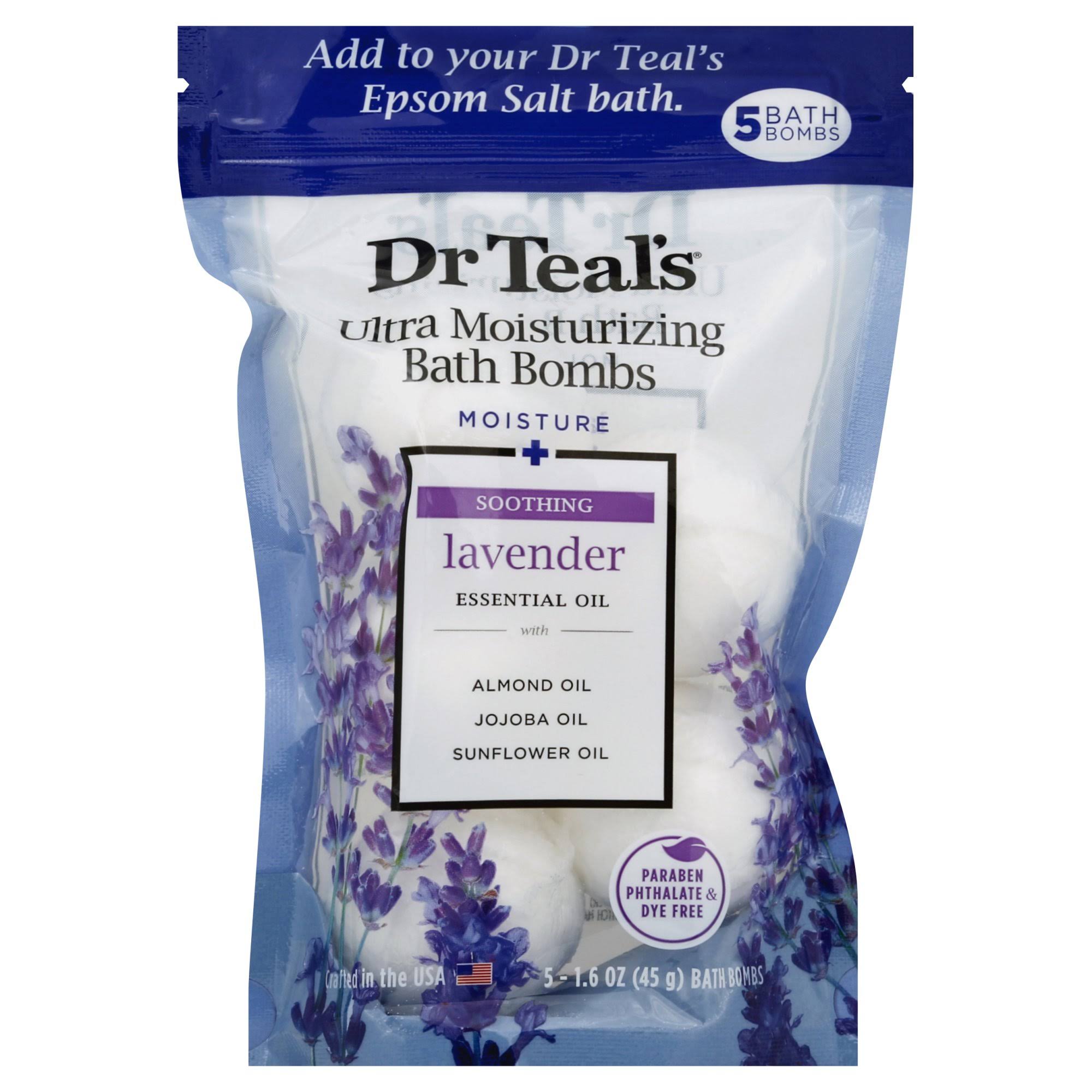 Dr. Teal's Ultra Moisturizing Bath Bombs - Lavender, 1.6oz, 4ct