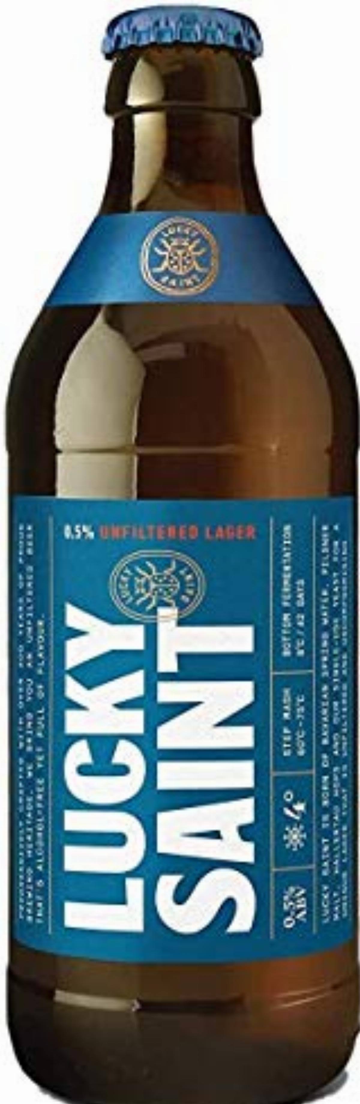 Lucky Saint Superior Unfiltered Alcohol Free Lager Bottle 330ml