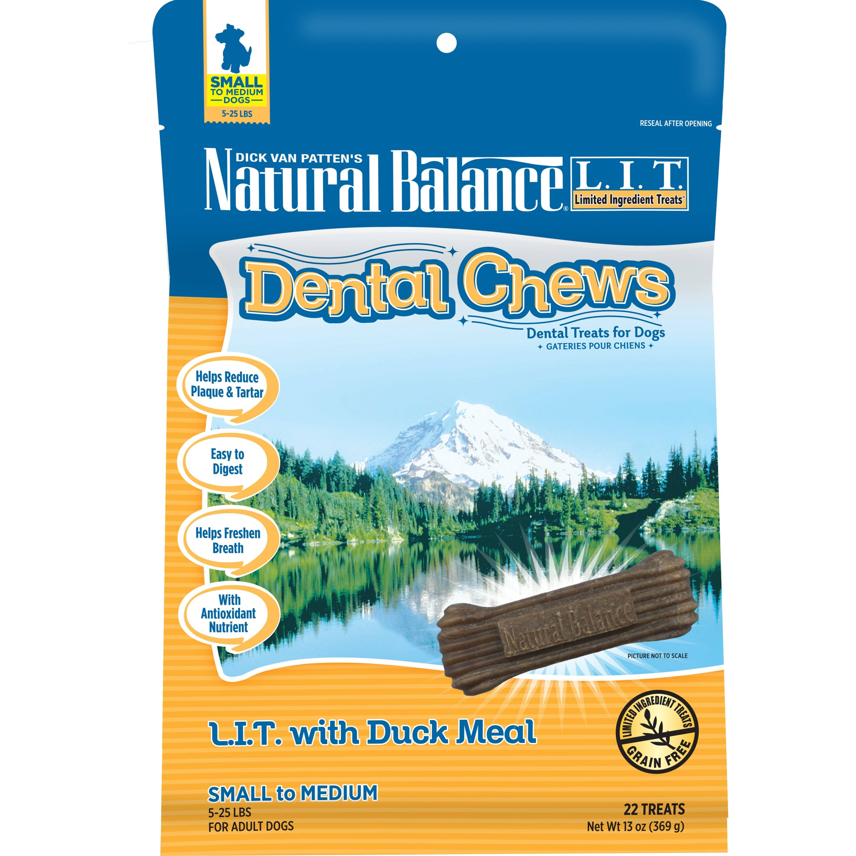 Natural Balance Limited Ingredient Treats Dental Chews - Duck Meal