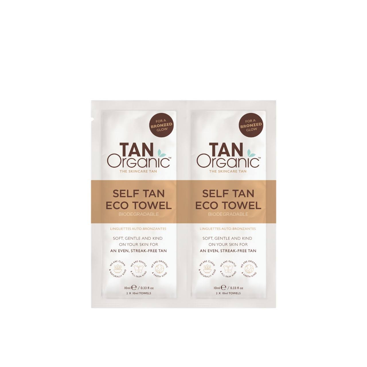 TanOrganic Self Tan Eco Towels 2 Count