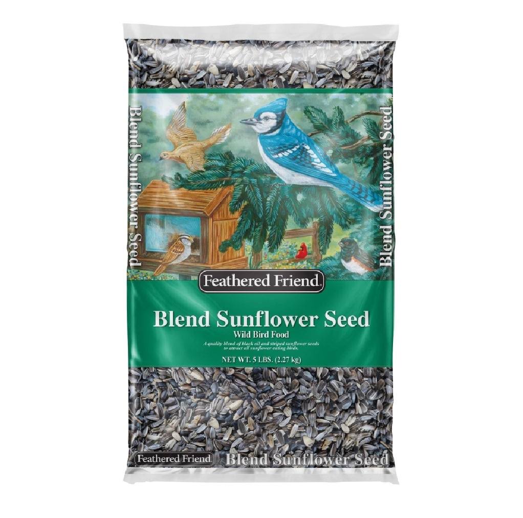 Feathered Friend 14180 Blend Sunflower Wild Bird Food 5-lb. Bag