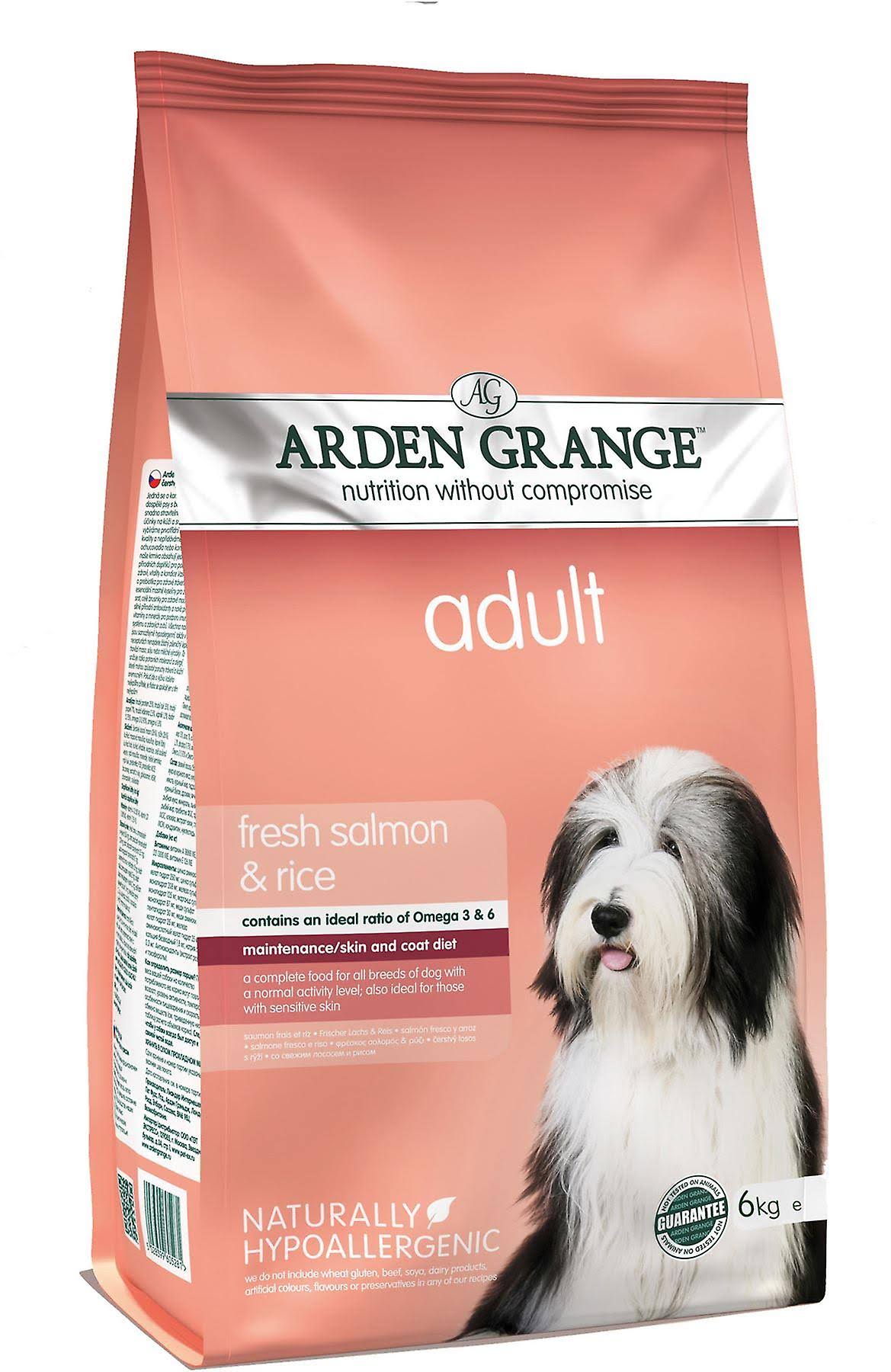 Arden Grange Adult Dog Food - Fresh Salmon and Rice, 6kg