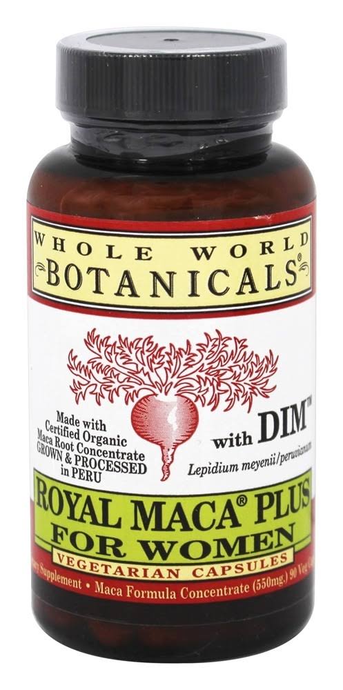 Whole World Botanicals Royal Maca Plus For Women - 500mg, 90 Vegetarian Capsules