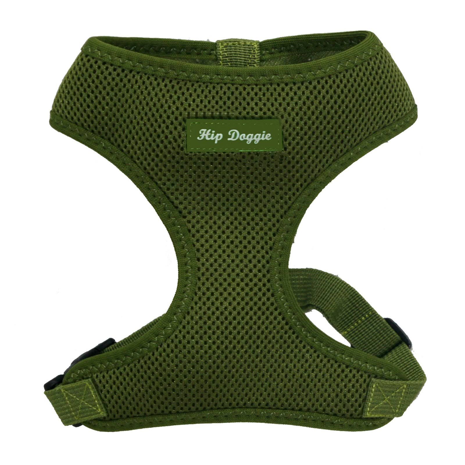 Hip Doggie HD 6PMHGR Ultra Comfort Harness Vest Harness, XS, Olive Green