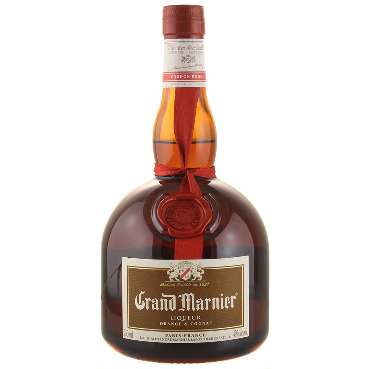 Grand Marnier Liqueur, Cognac & Orange, Cordon Rouge - 750 ml
