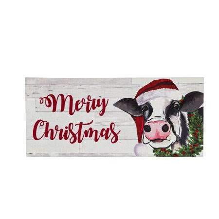 Evergreen Christmas Cow Sassafras Switch Mat
