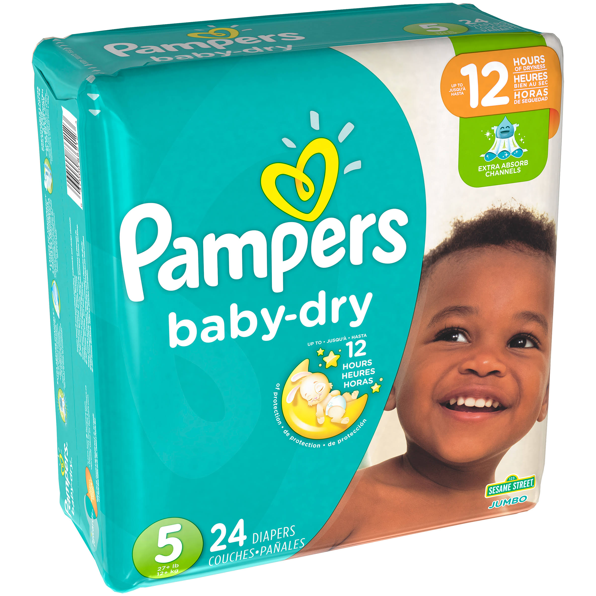 Pampers Baby Dry Diapers - Size 5, 24ct
