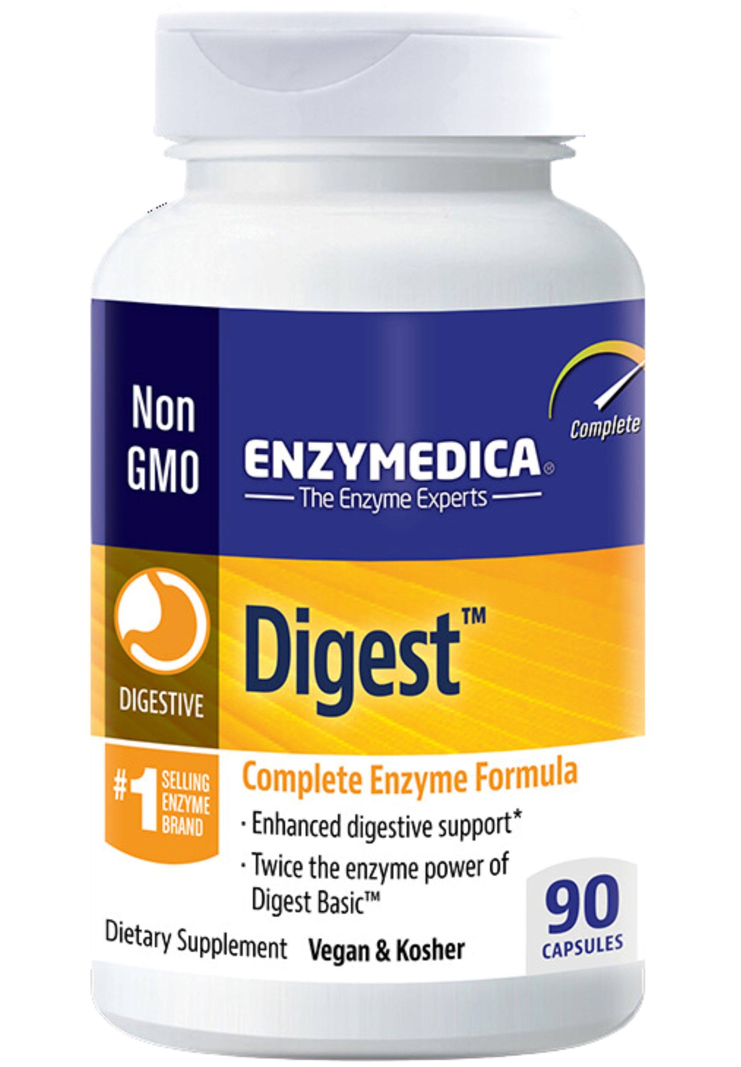 Enzymedica, Digest, Complete Enzyme Formula, 90 Capsules