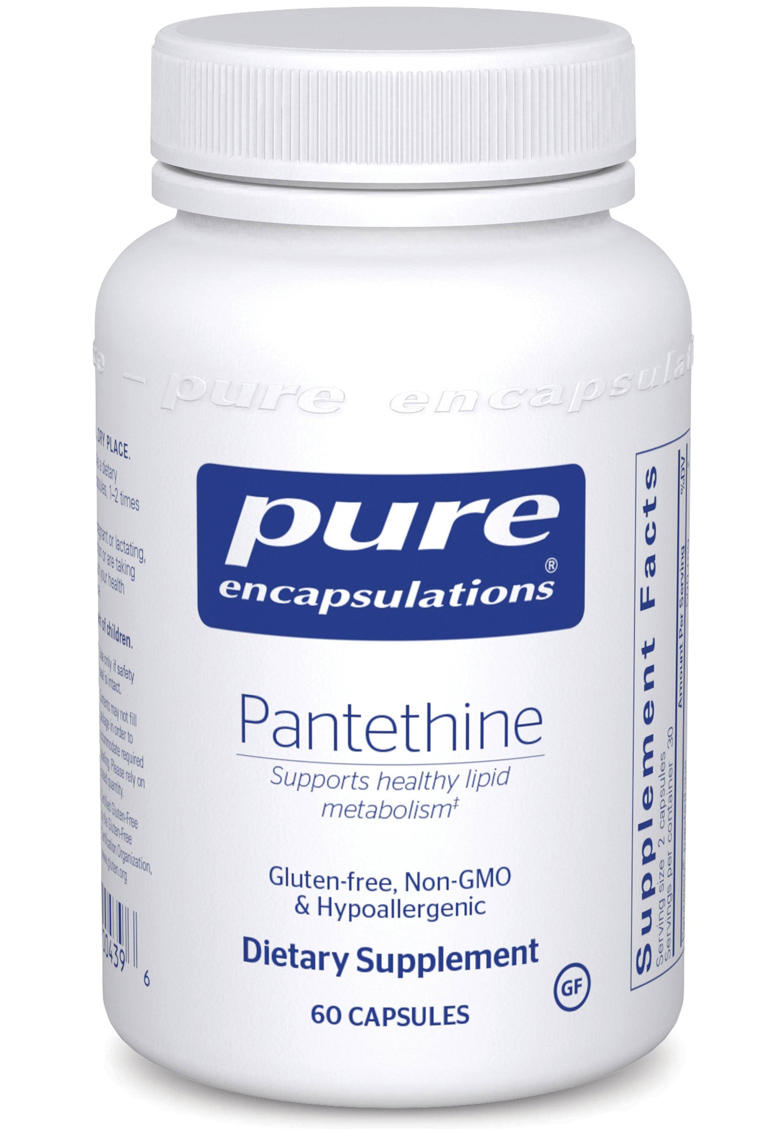 Pure Encapsulations Pantethine Supplement - 60 Count