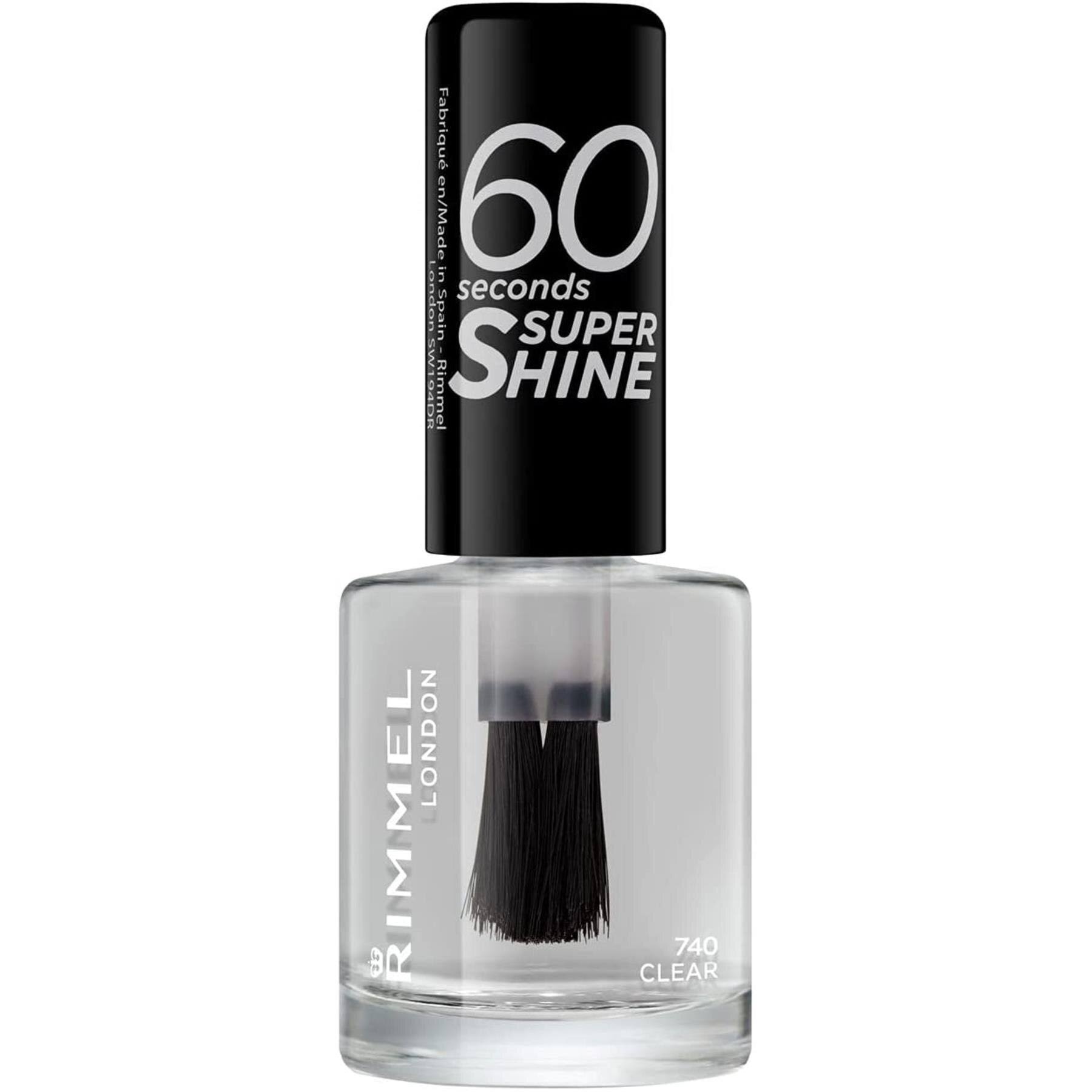 Rimmel London 60 Seconds Super Shine Nail Polish - 740 Clear, 8ml