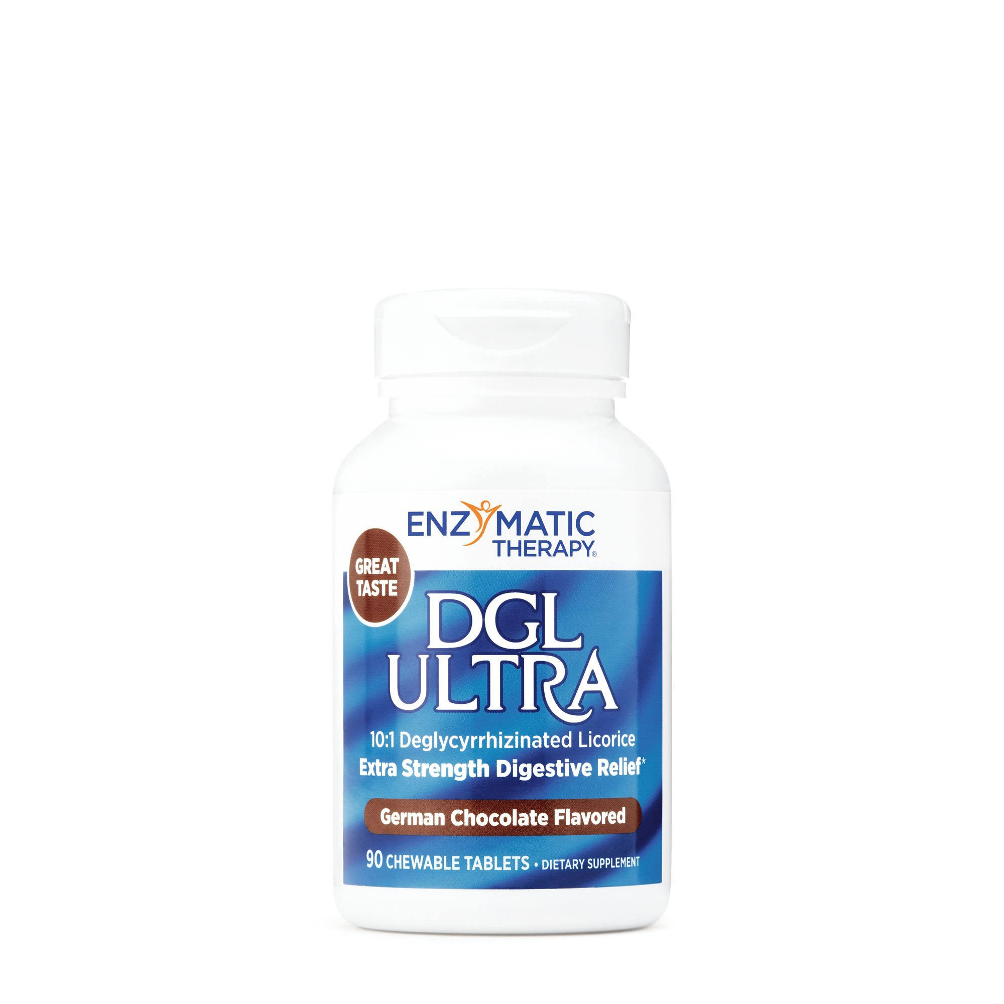 Enzymatic Therapy DGL Ultra German Chocolate 90 Chewable Tablets