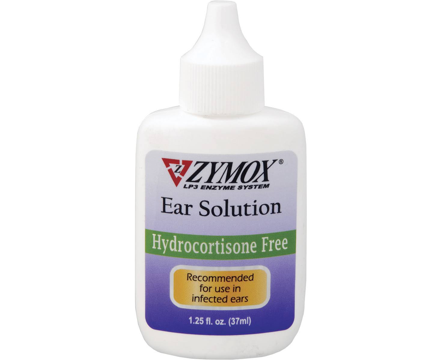 Zymox Otic Enzymatic Ear Solution Hydrocortisone Free For Dogs and