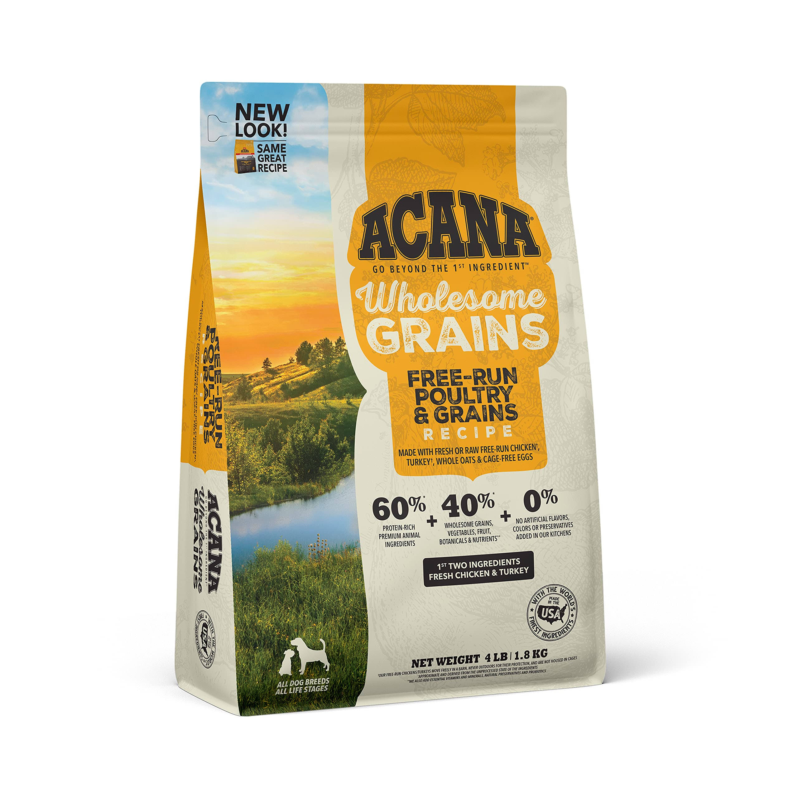 Acana - Free-Run Poultry Wholesome Grains Recipe Dry Dog Food 4 lb