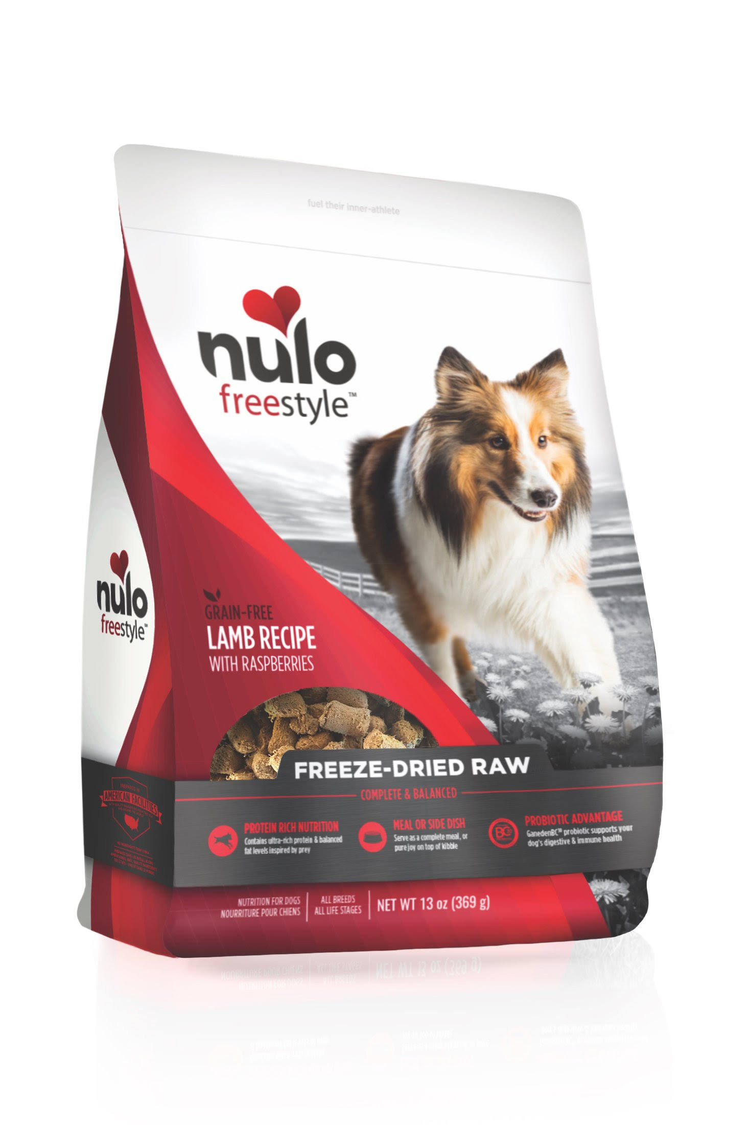 Nulo Freestyle Freeze-Dried Raw Lamb with Raspberries Dog Food - 5 oz