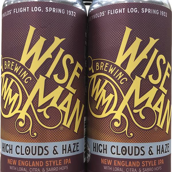 Wise Man Brewing High Cloud & Haze New England Hazy IPA - 16 fl oz