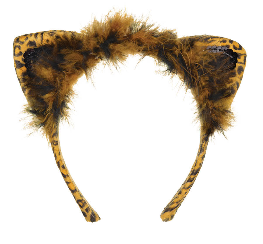Tiger Black Brown Ears Headband