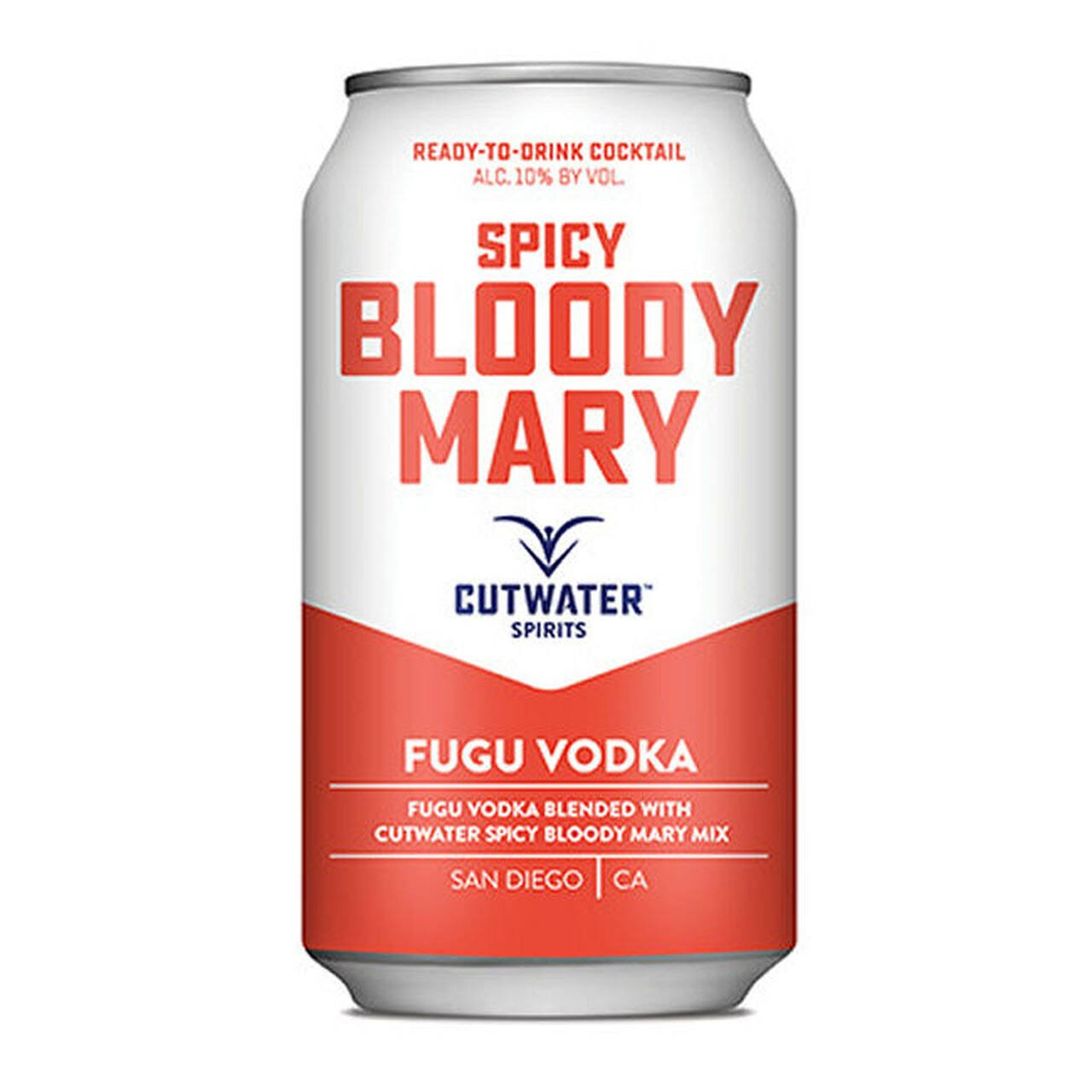 Cutwater Spirits Fugu Bloody Mary, Spicy - 4 pack, 12 oz cans