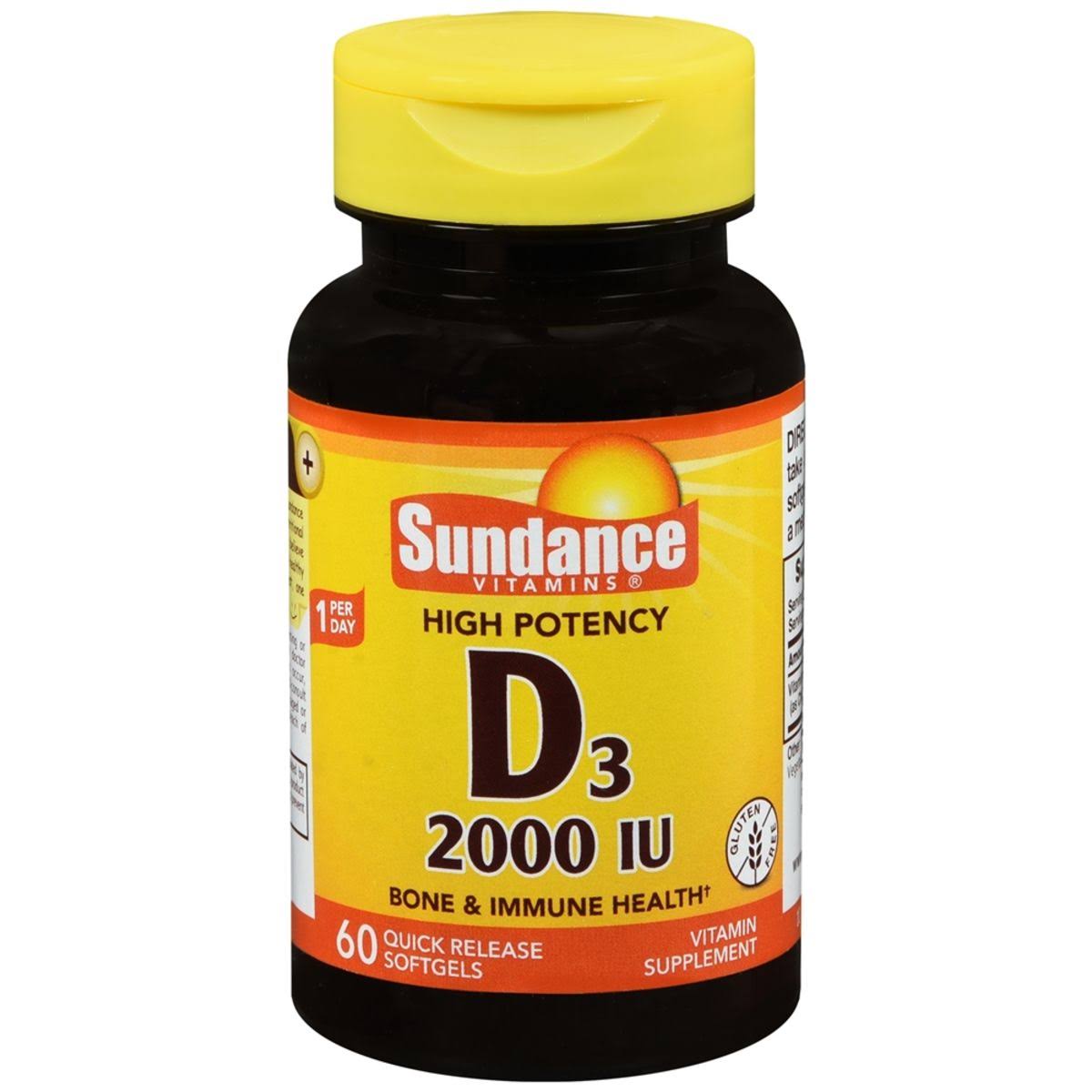 Sundance D3 2000 IU Quick Release Supplement - 60ct