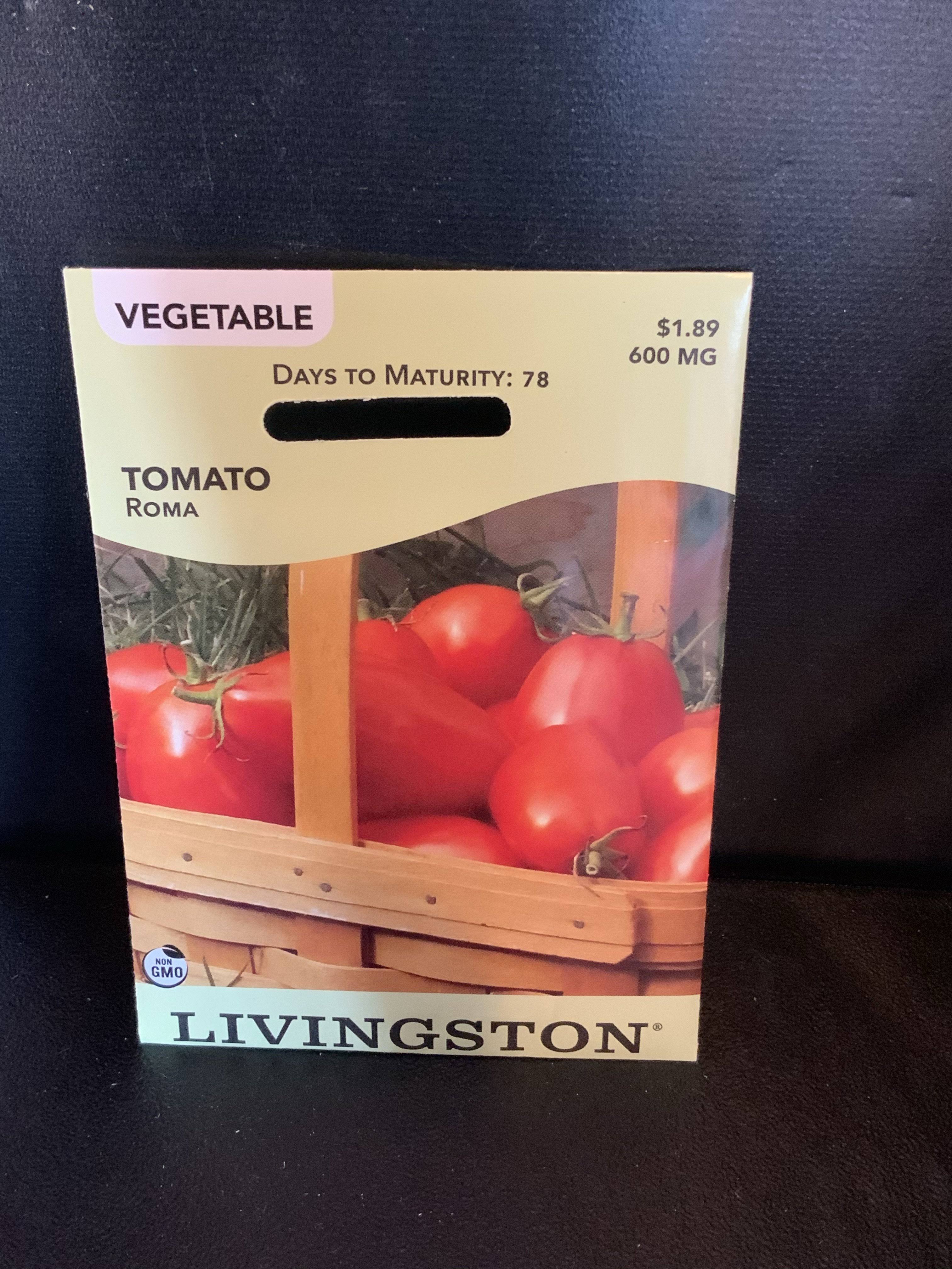 Livingston: Vegetable Seed Tomato ‘Roma’