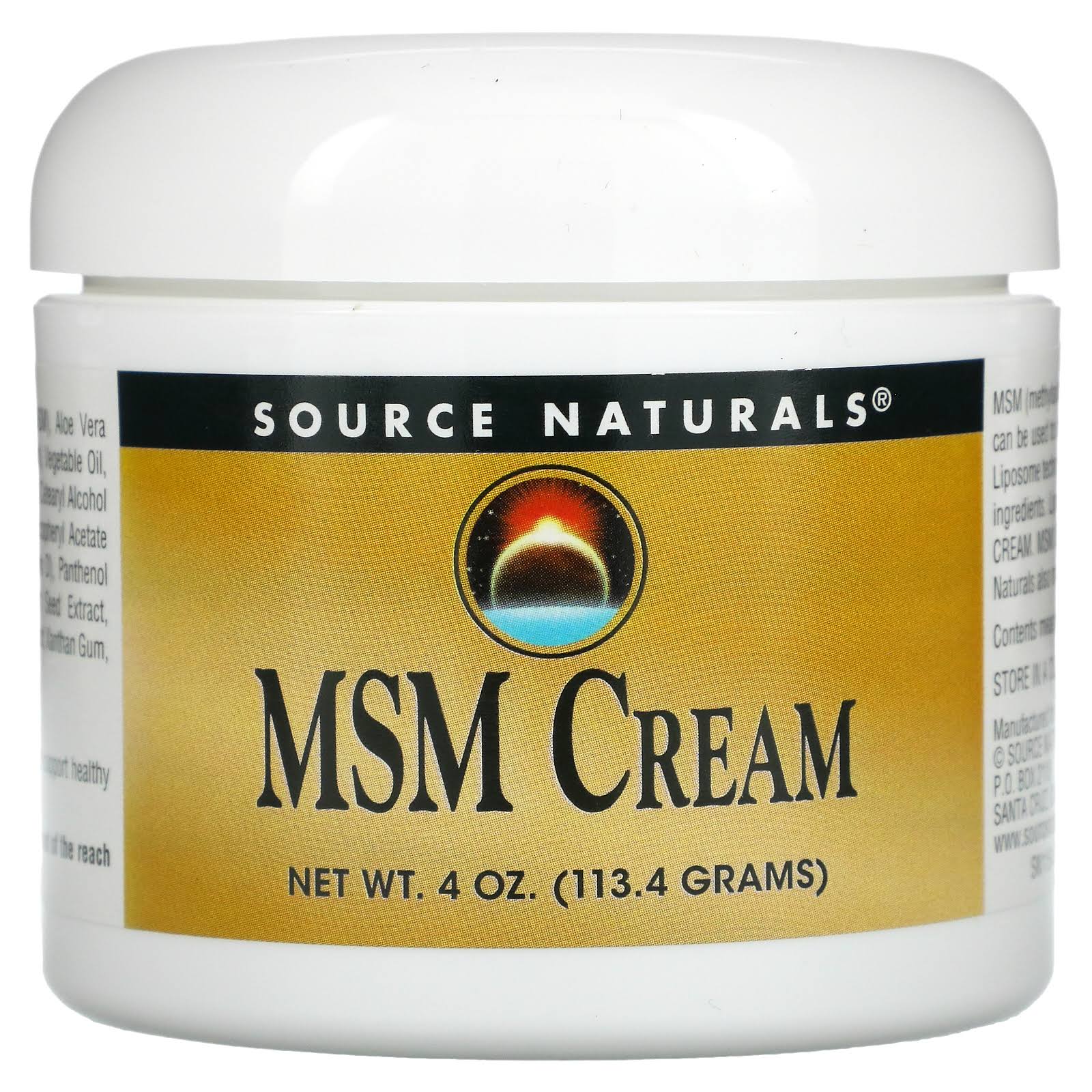 Source Naturals MSM Cream - 4oz