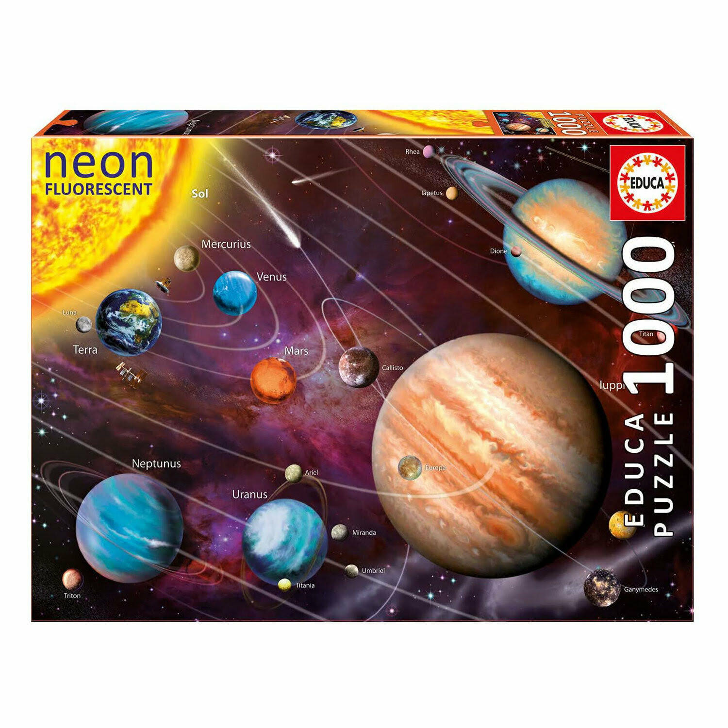 Educa Neon Solar System Puzzle - 1000pc
