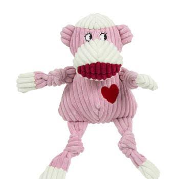 HuggleHounds Ms. Sock Monkey Knottie Dog Toy - Large