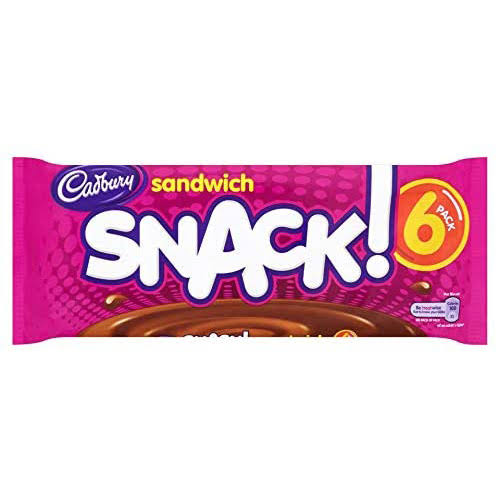 Cadbury Sandwich Snack Bars - 6 Pack