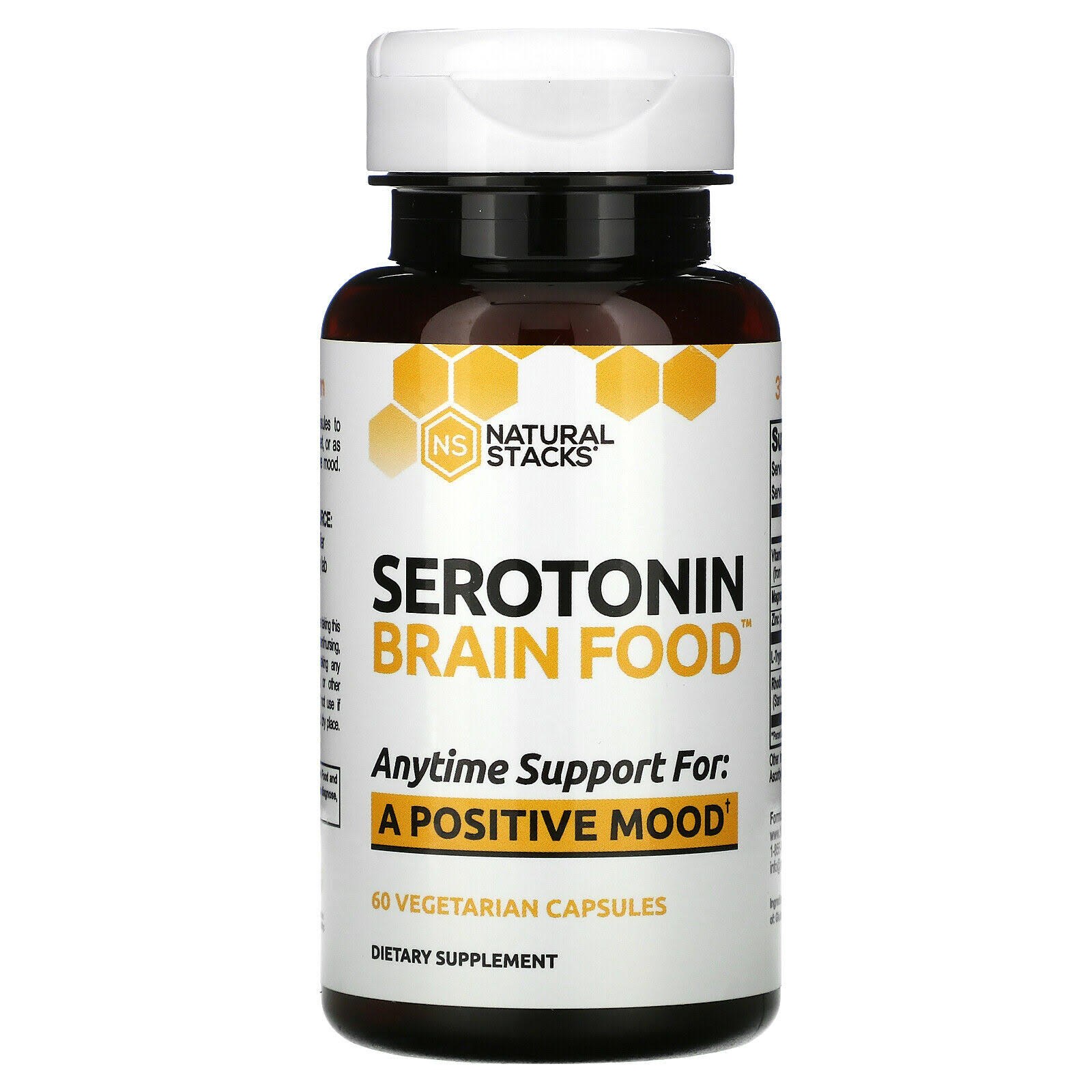 Natural Stacks Serotonin Brain Food Dietary Supplement - 60ct