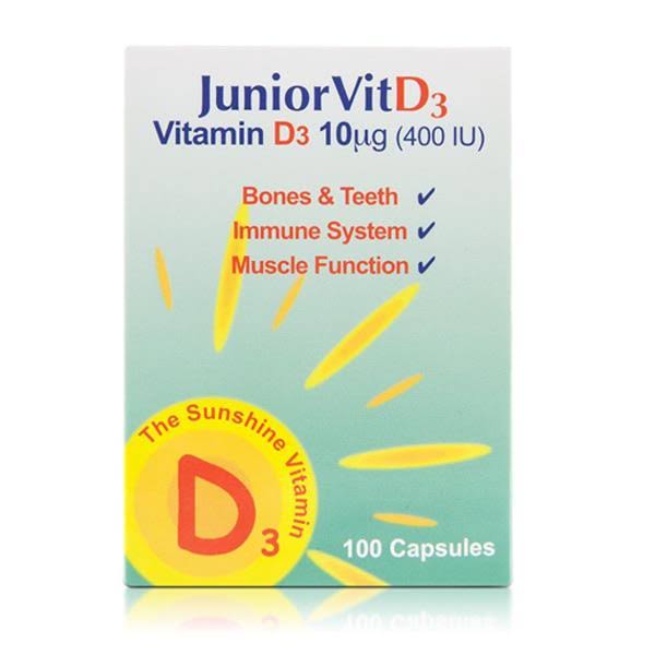 Junior Vit D3 Vitamin D3 Food Supplement - 10μg, 100pk